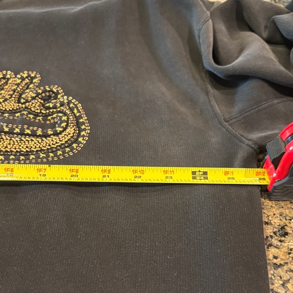 Free People Black and Gold Embellished Sweatshirt - Picture 9 of 12